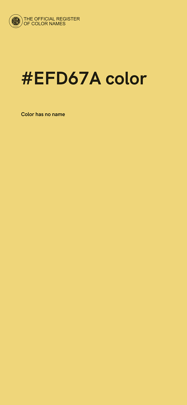 #EFD67A color image
