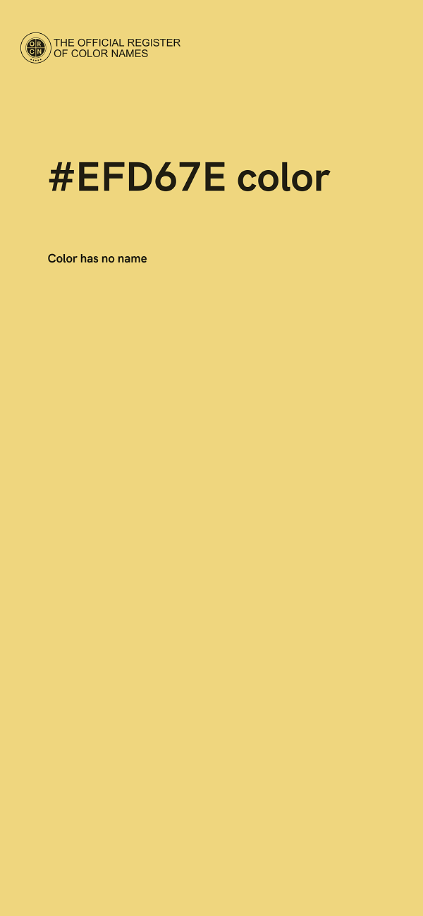 #EFD67E color image