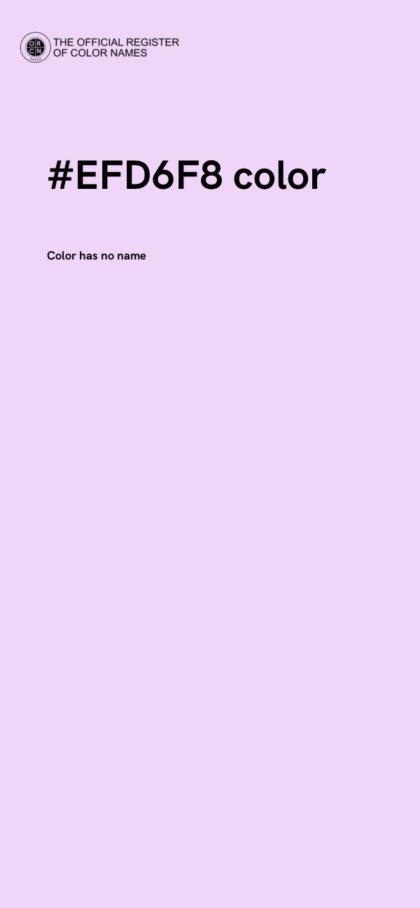 #EFD6F8 color image