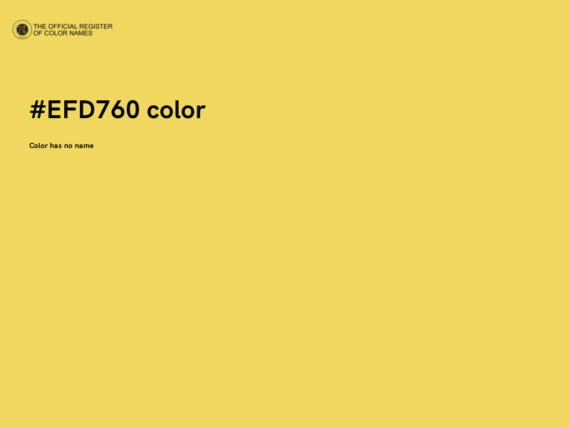 #EFD760 color image
