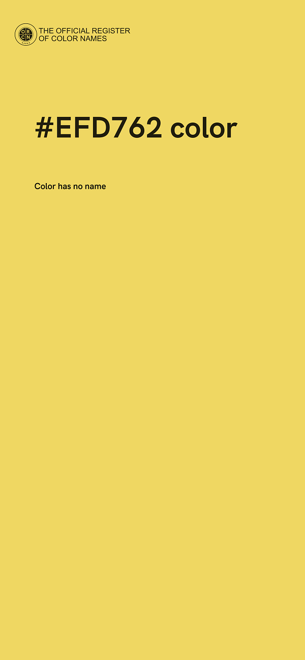 #EFD762 color image