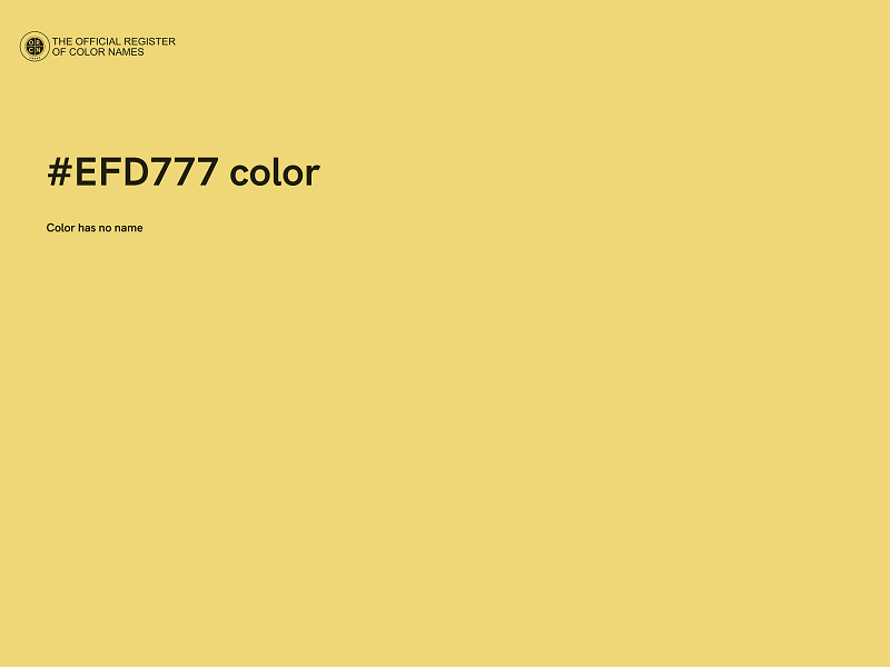 #EFD777 color image
