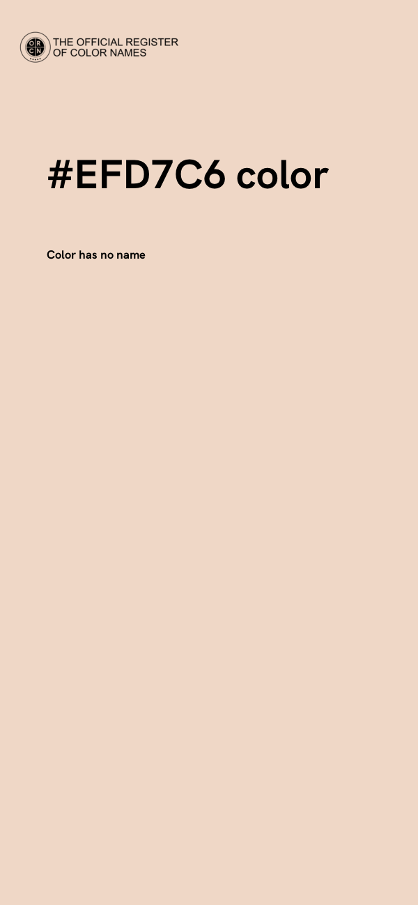 #EFD7C6 color image