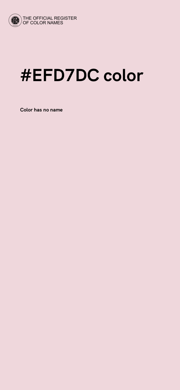 #EFD7DC color image