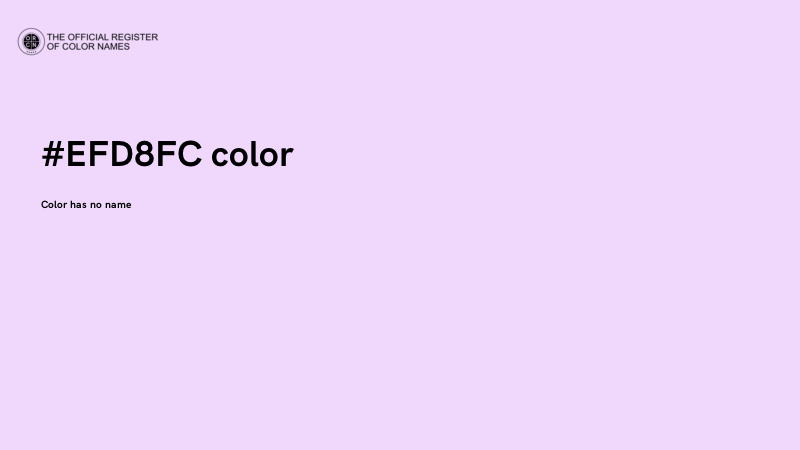 #EFD8FC color image