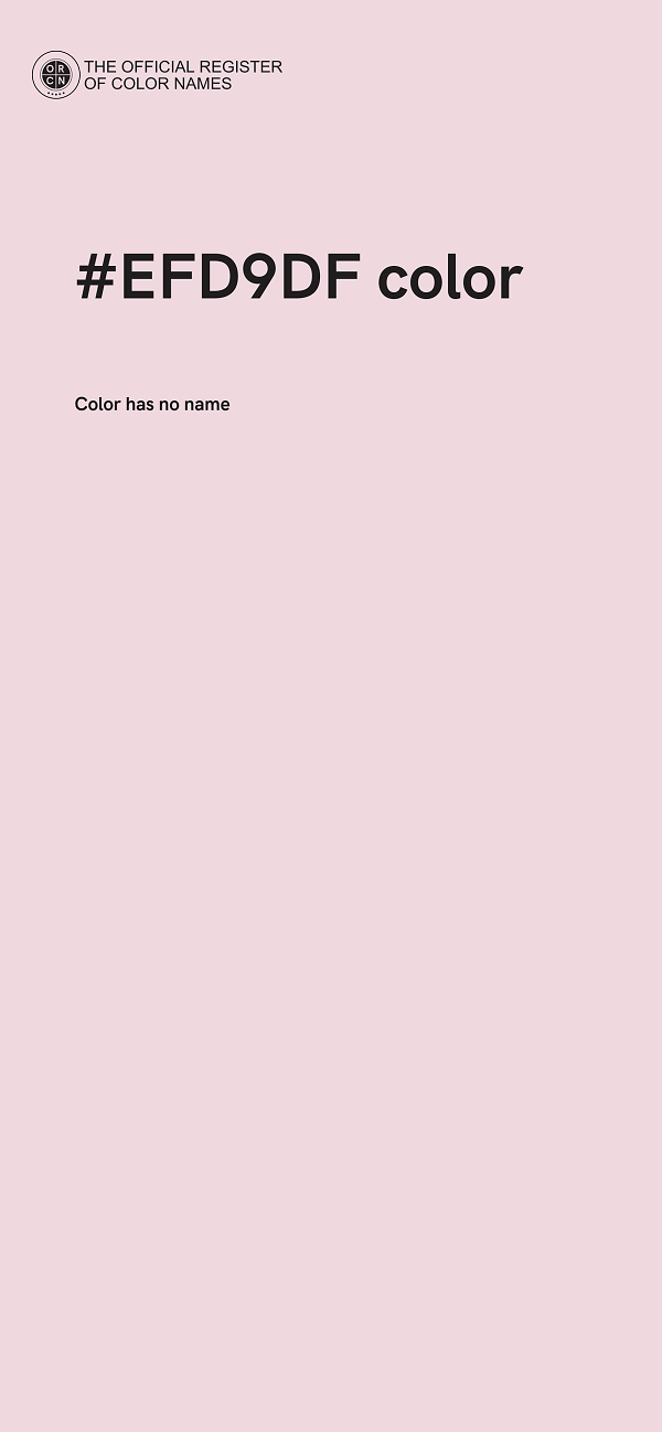 #EFD9DF color image