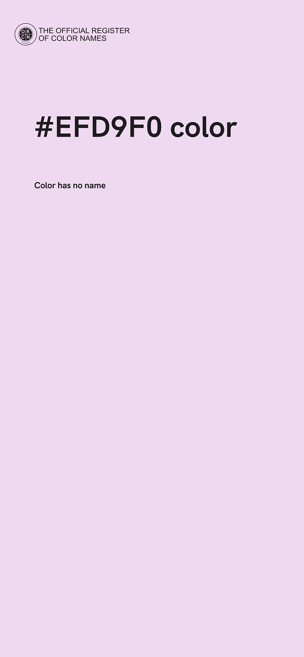 #EFD9F0 color image