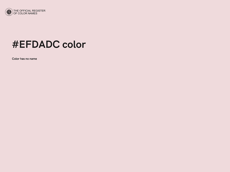 #EFDADC color image