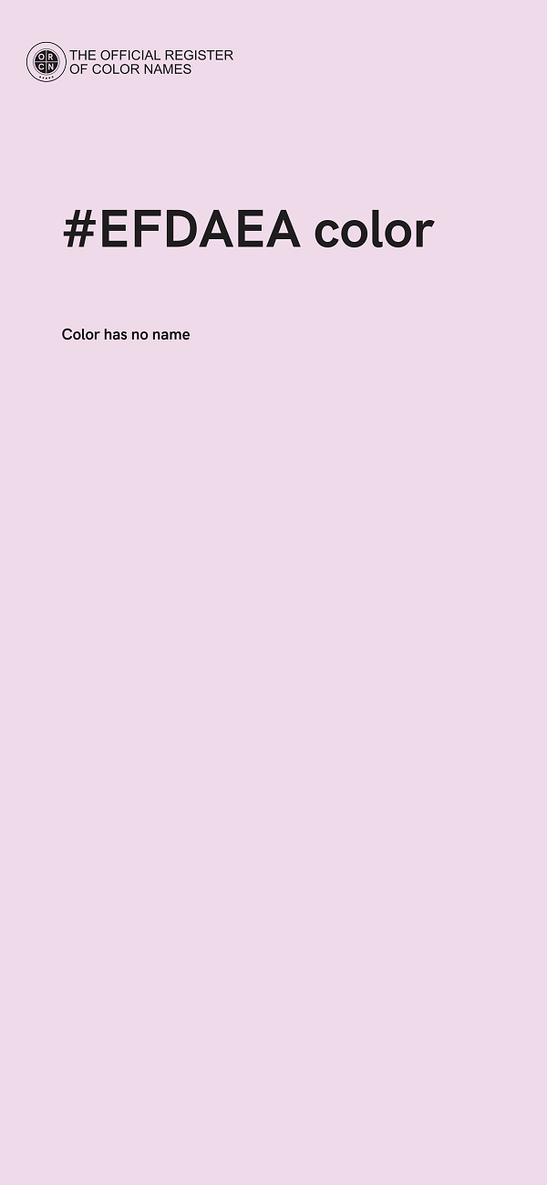#EFDAEA color image