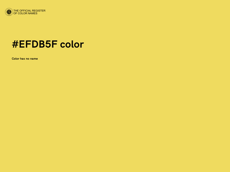 #EFDB5F color image