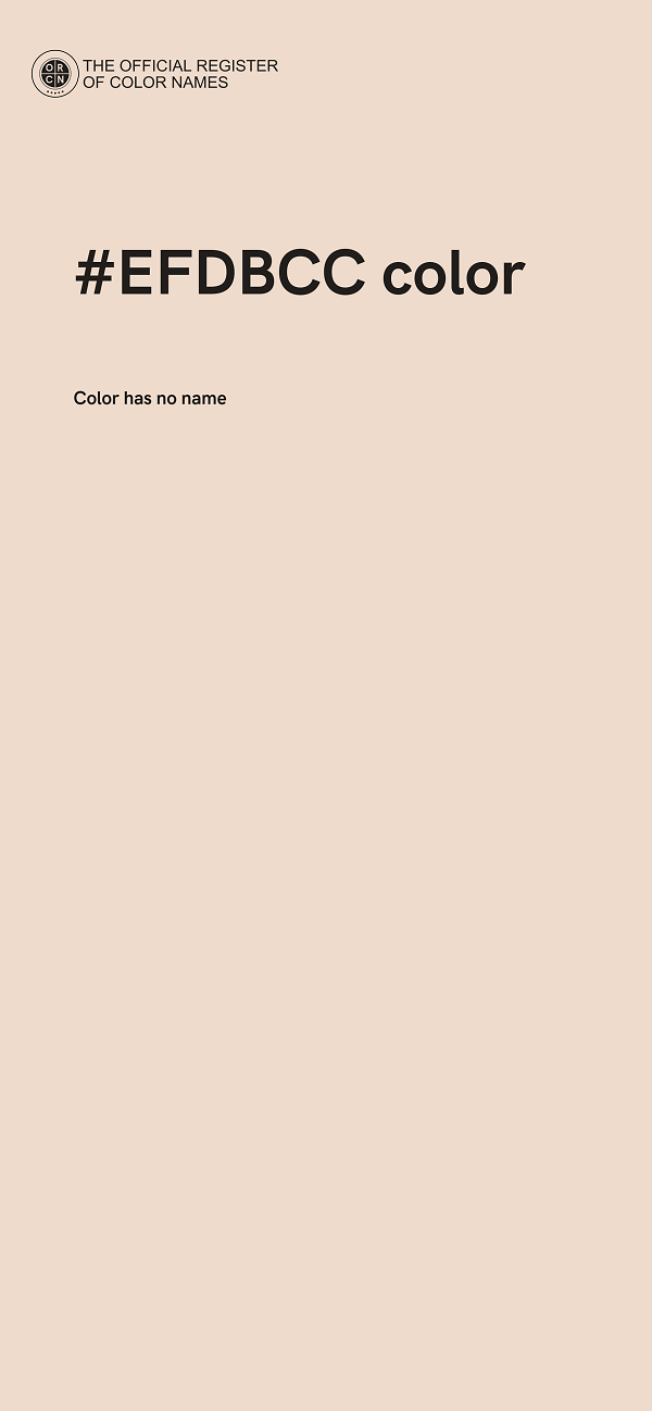 #EFDBCC color image