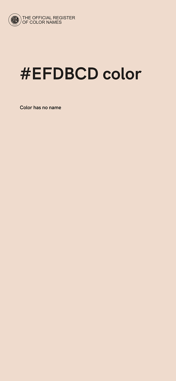 #EFDBCD color image