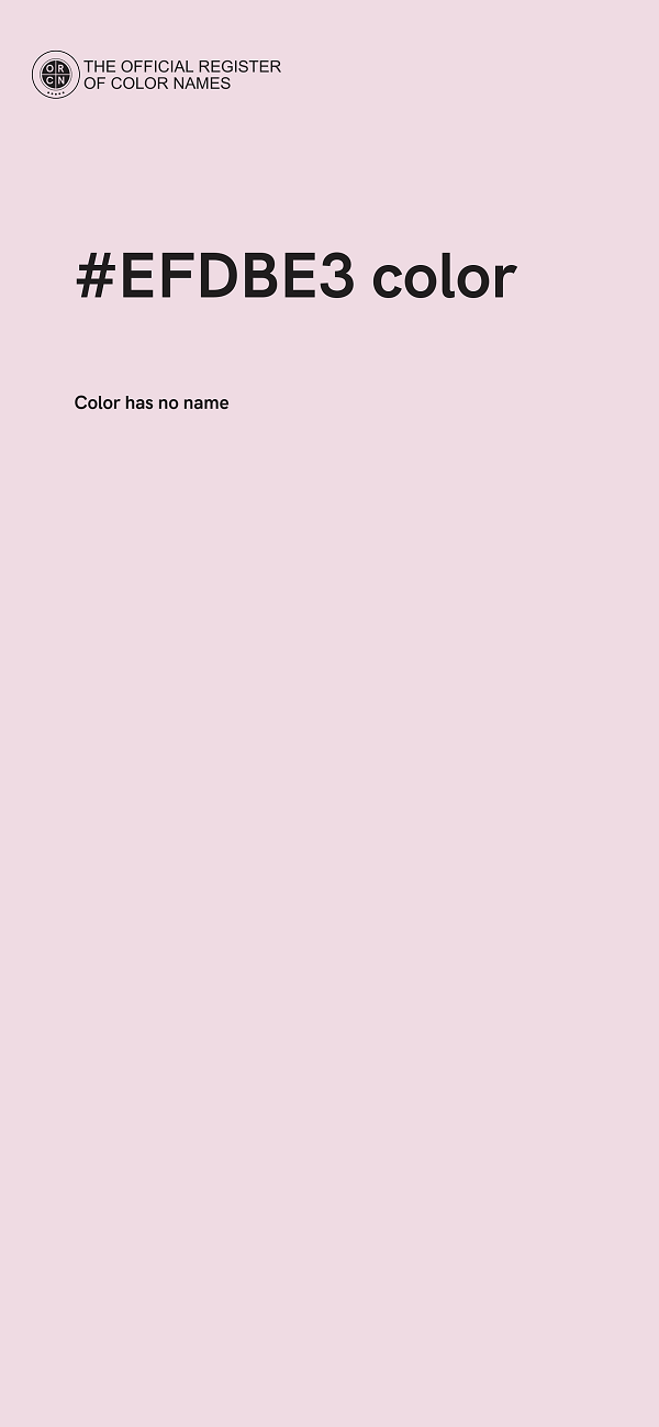 #EFDBE3 color image
