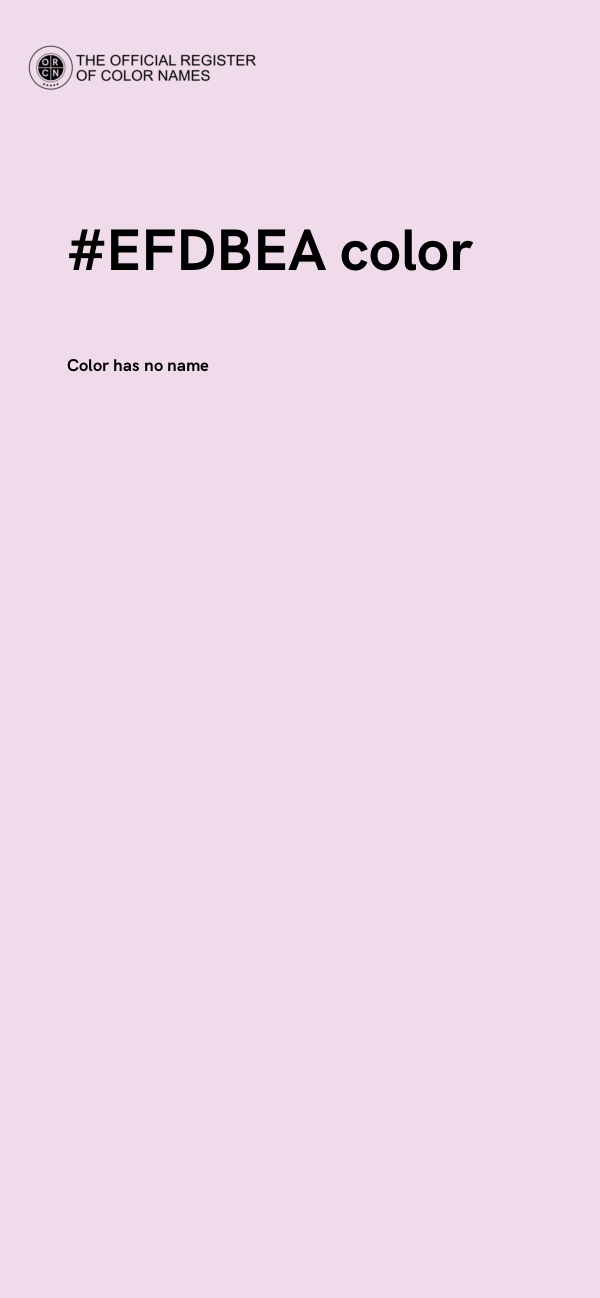 #EFDBEA color image