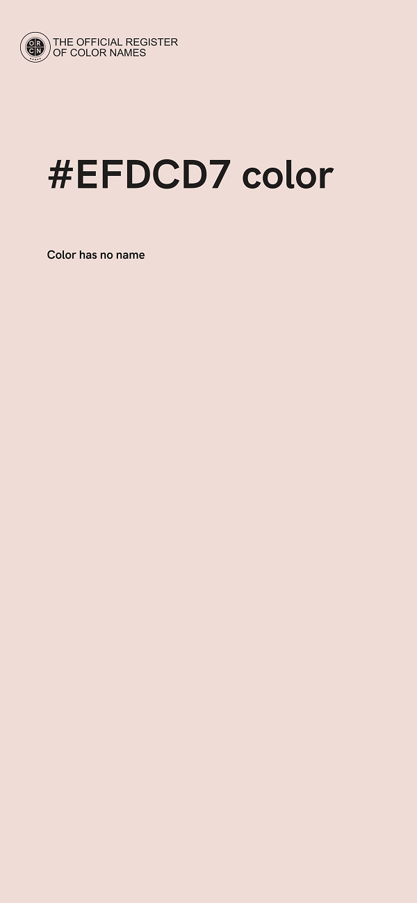 #EFDCD7 color image