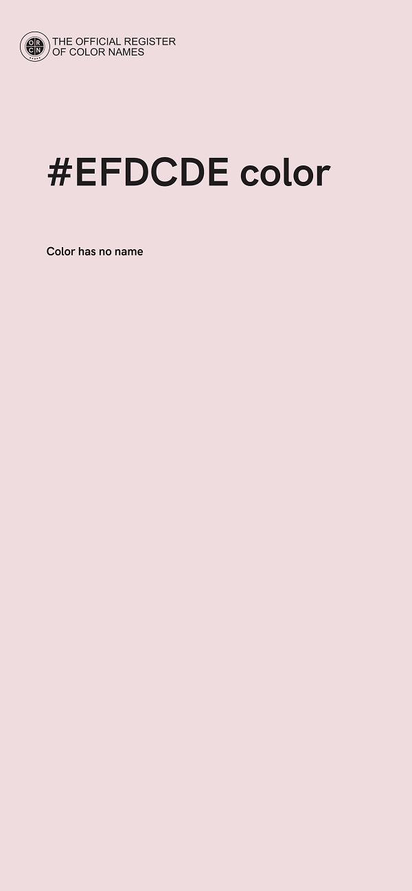 #EFDCDE color image