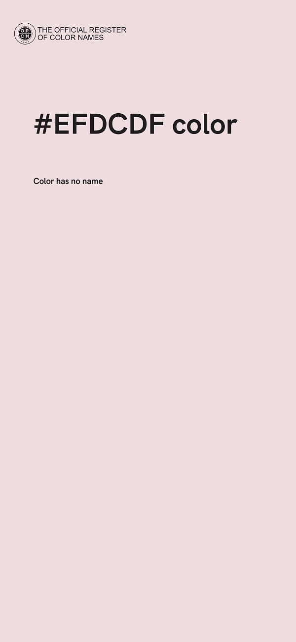 #EFDCDF color image