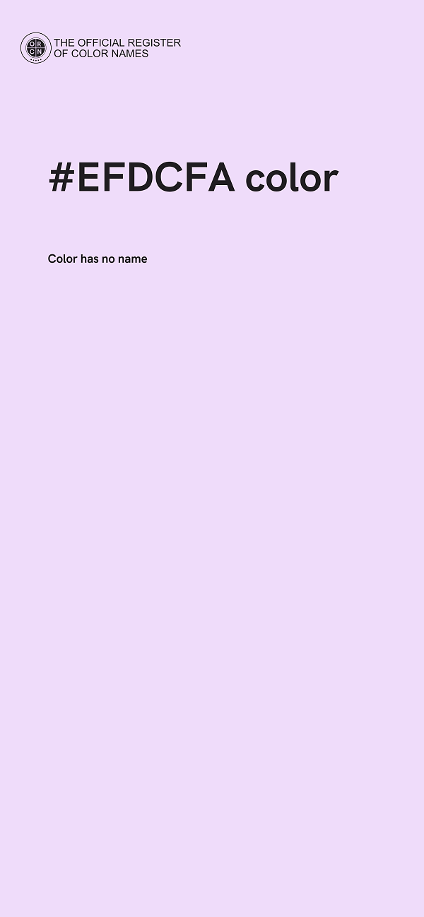 #EFDCFA color image