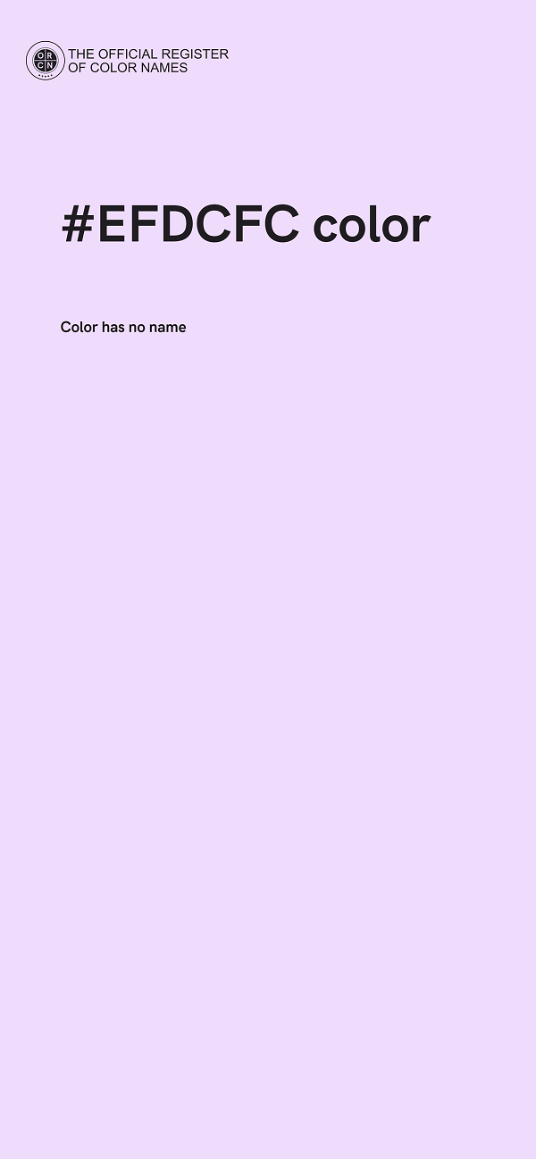 #EFDCFC color image