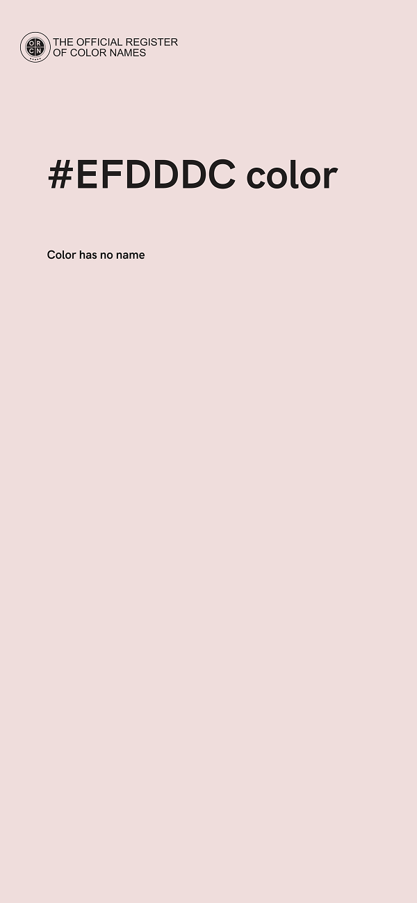 #EFDDDC color image