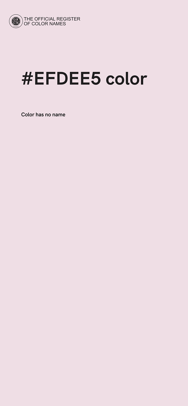 #EFDEE5 color image