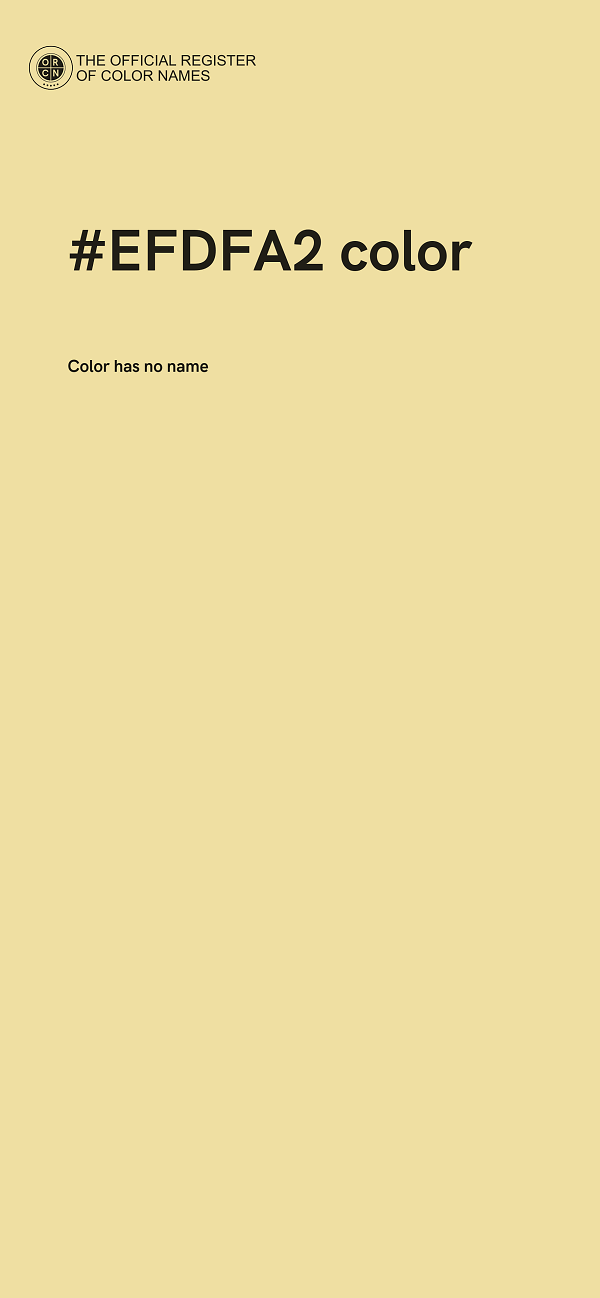 #EFDFA2 color image