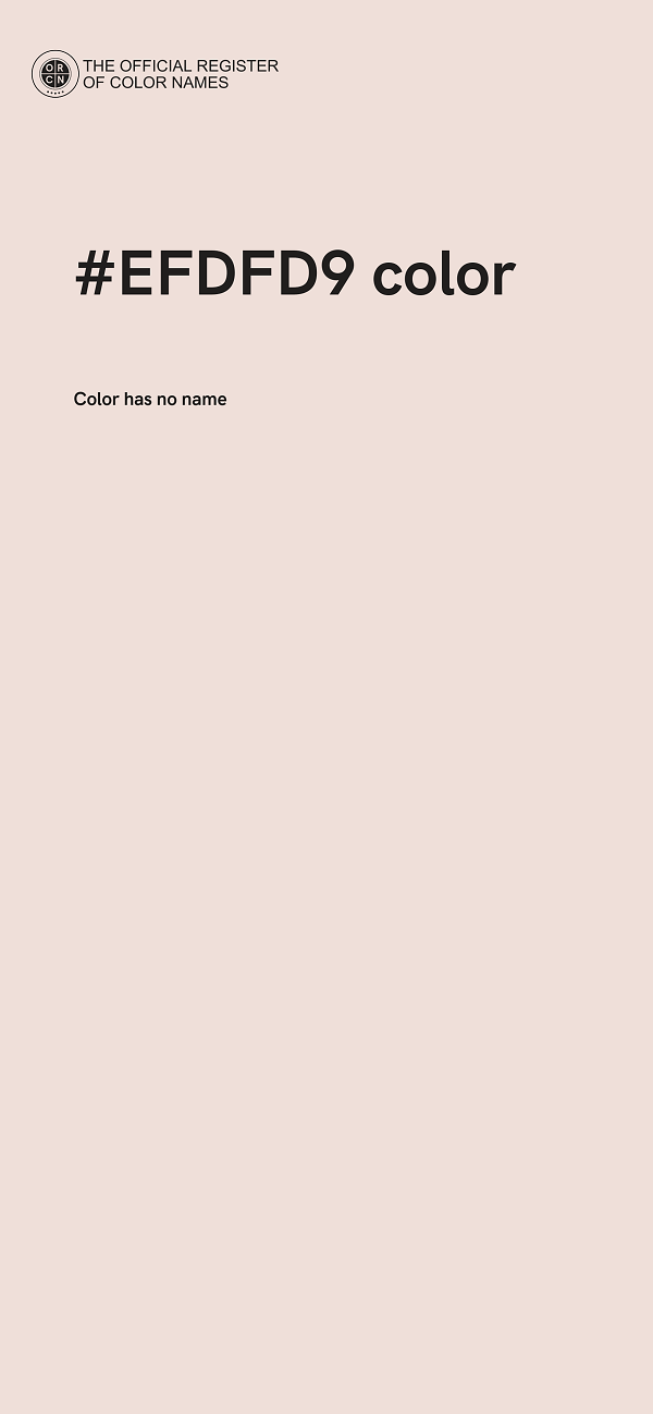 #EFDFD9 color image