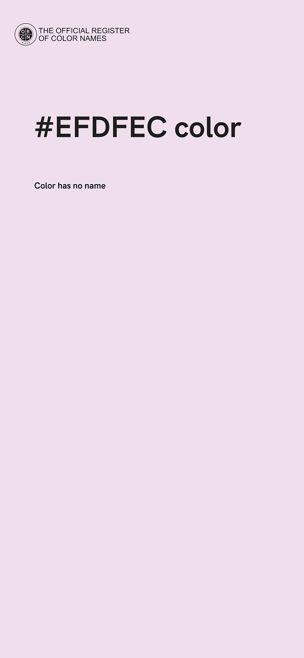 #EFDFEC color image