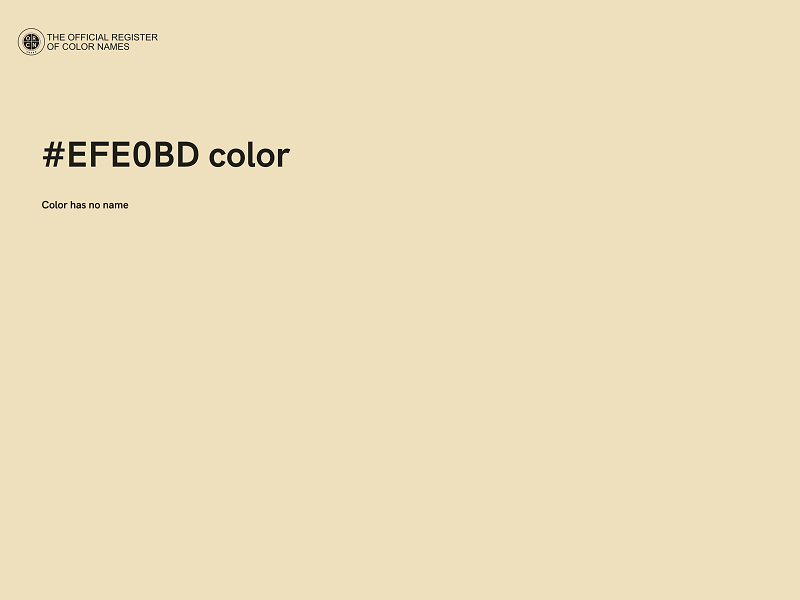 #EFE0BD color image