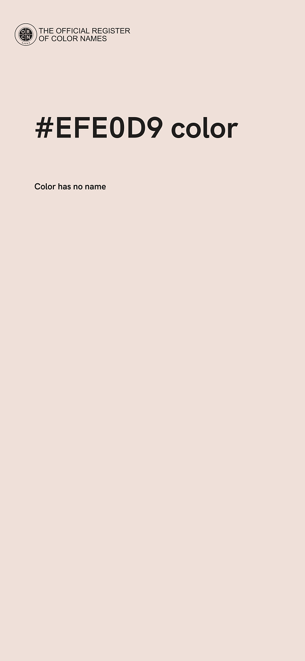 #EFE0D9 color image