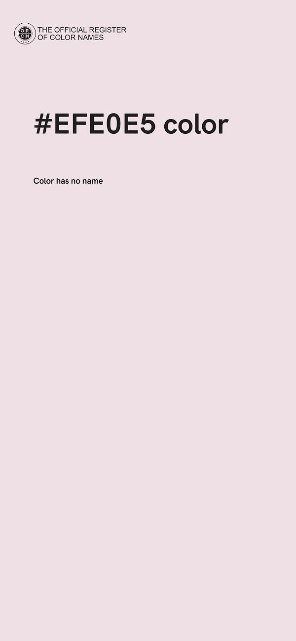 #EFE0E5 color image