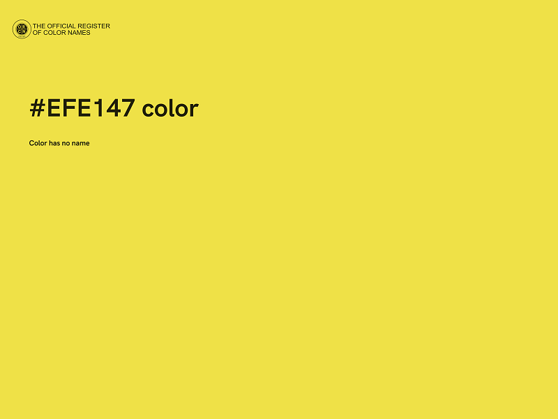 #EFE147 color image