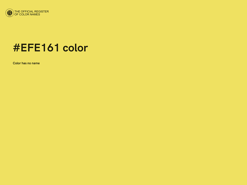 #EFE161 color image