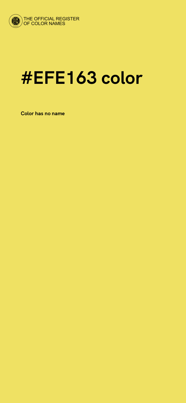 #EFE163 color image