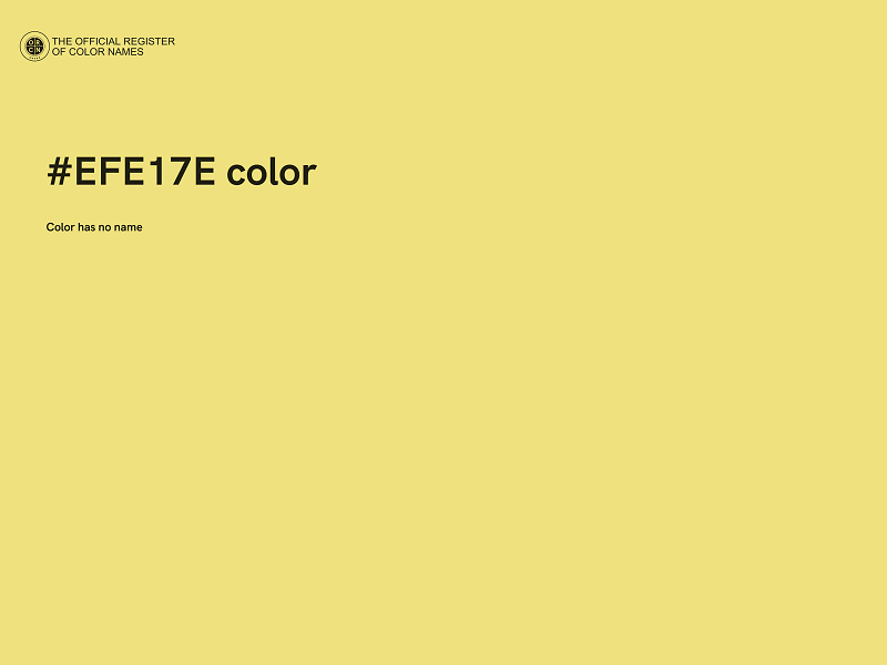 #EFE17E color image