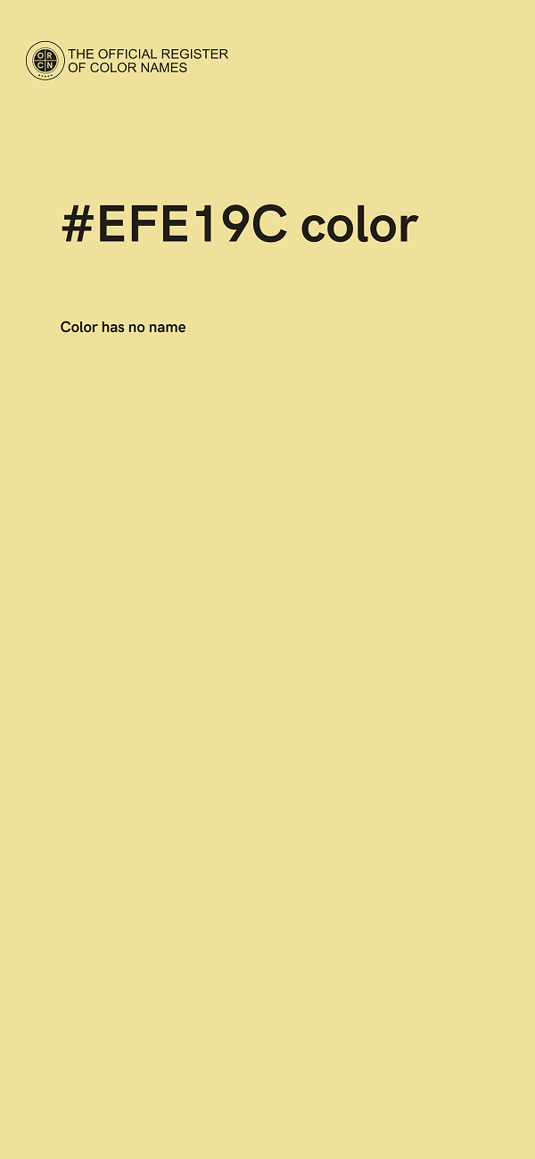 #EFE19C color image