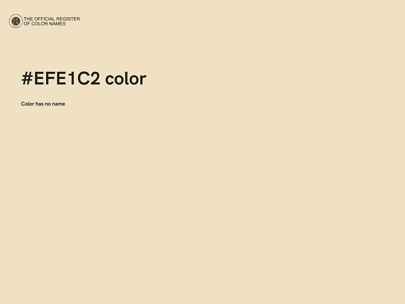 #EFE1C2 color image