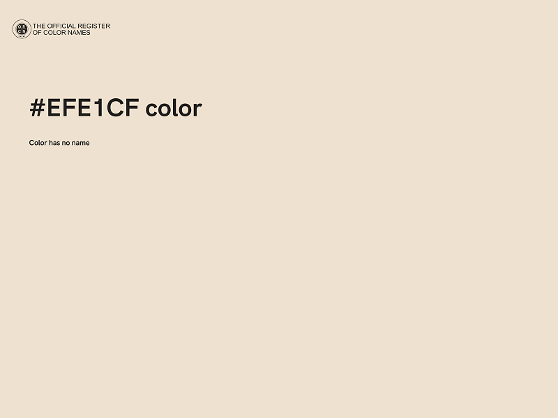 #EFE1CF color image