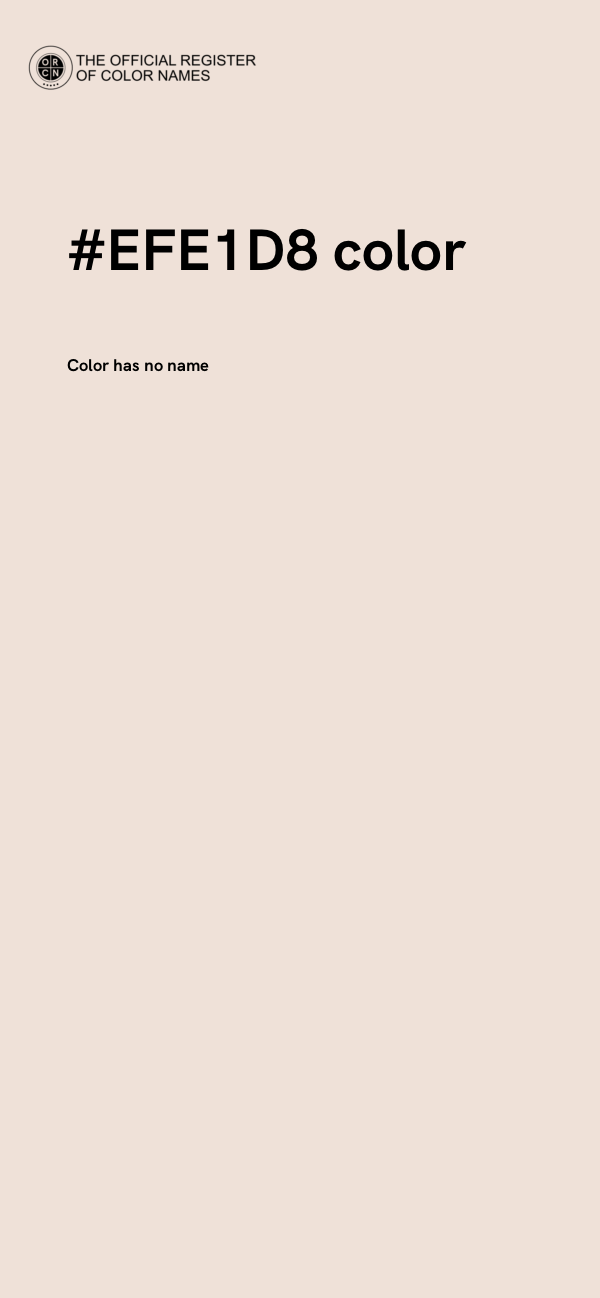 #EFE1D8 color image