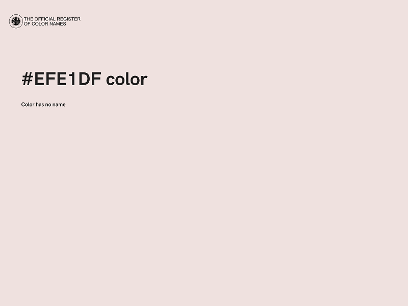 #EFE1DF color image
