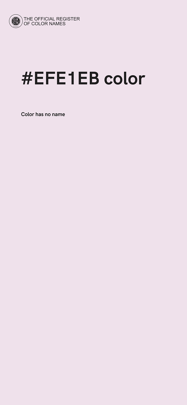#EFE1EB color image