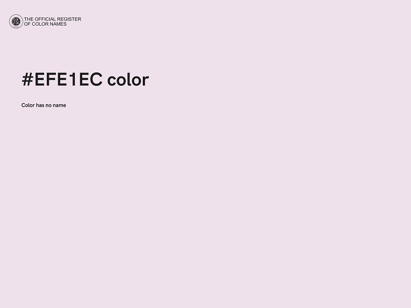 #EFE1EC color image