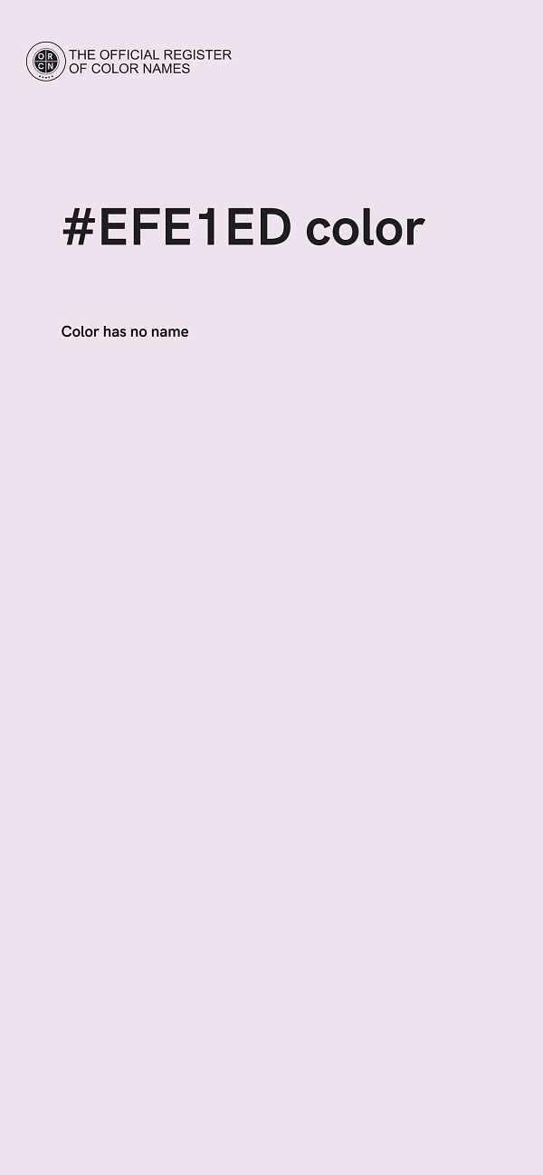 #EFE1ED color image