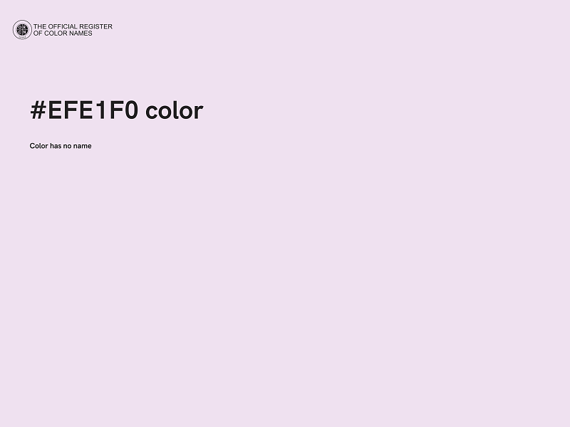 #EFE1F0 color image