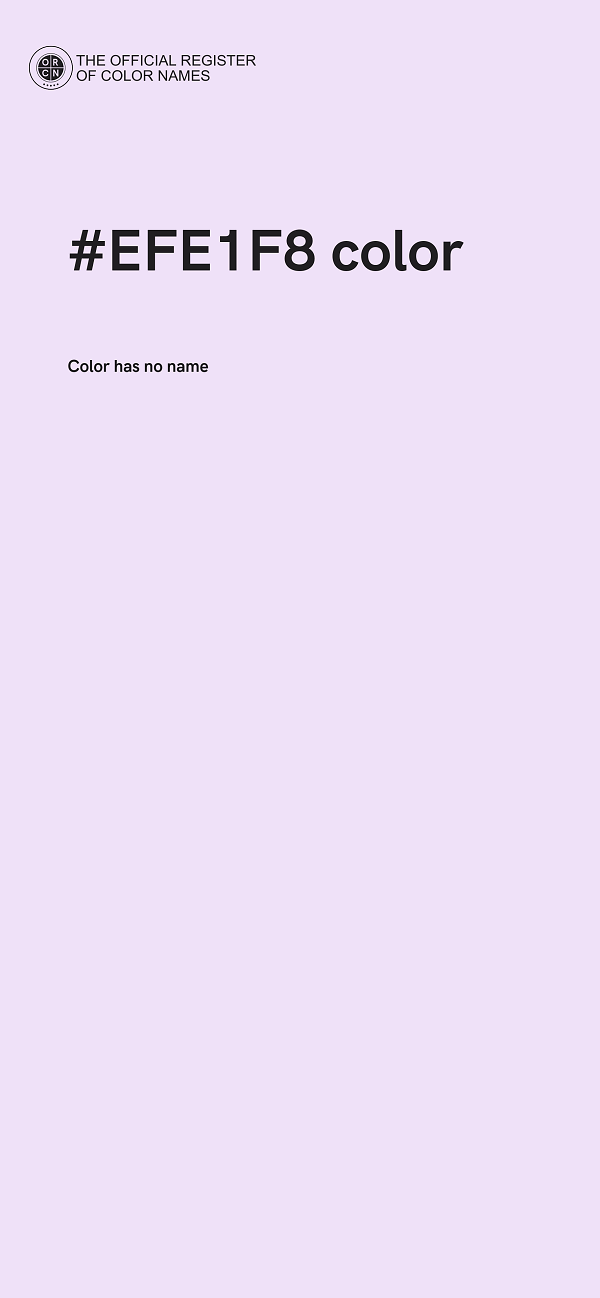 #EFE1F8 color image