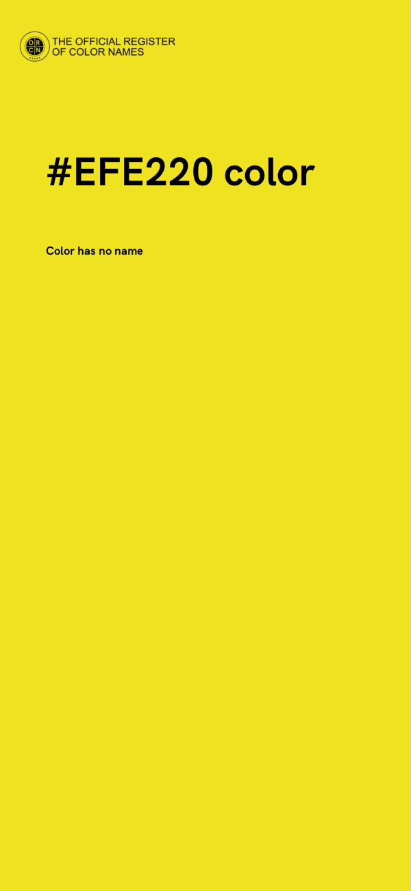 #EFE220 color image