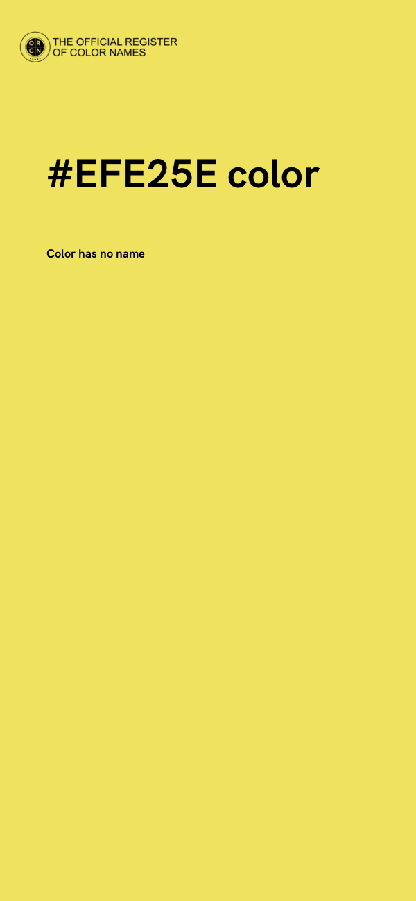 #EFE25E color image