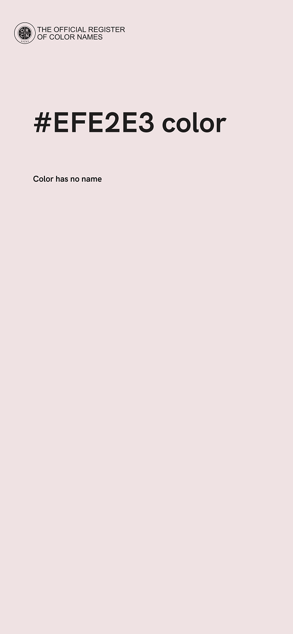 #EFE2E3 color image