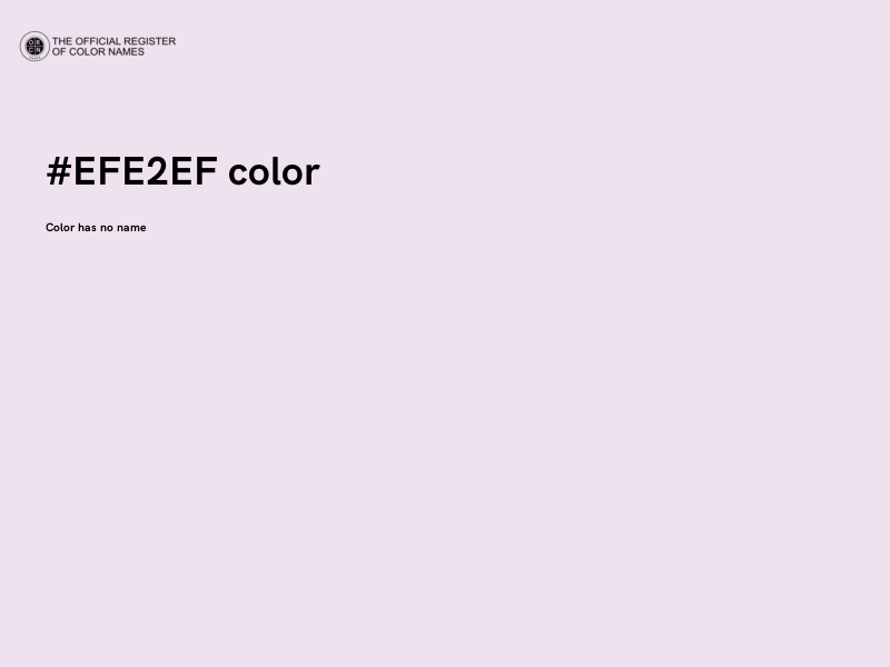 #EFE2EF color image
