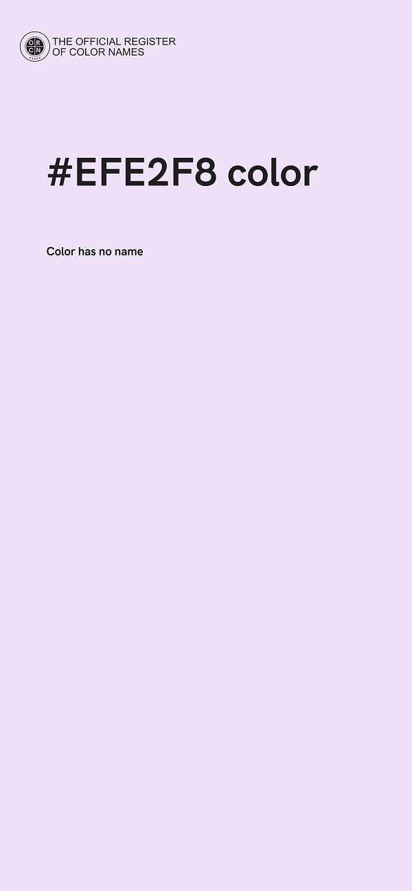 #EFE2F8 color image